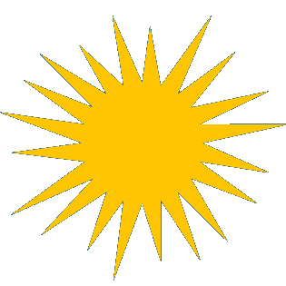A star shaped bullet point.